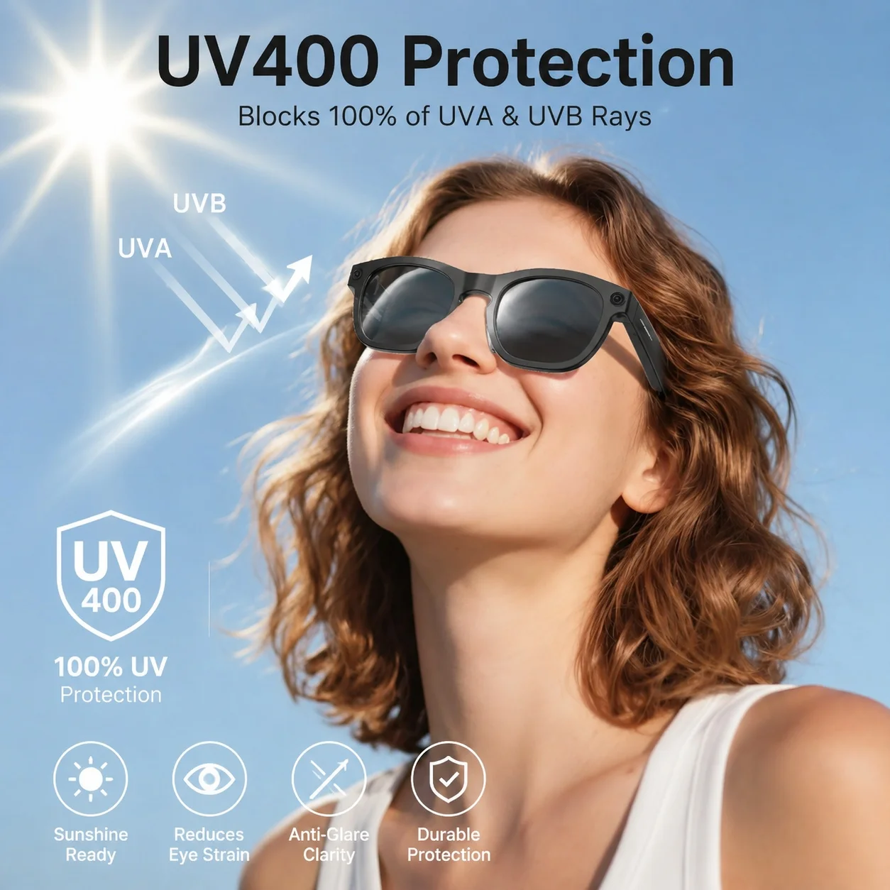 New AI Smart Glasses with 8MP 4K Video Recording Camera Hands-free Photo&Video ChatGPT AI Translation Vlog AI Glasses Men Women - Image 6