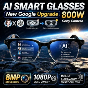 2026 New 4K HD 800W Camera Smart AI Glasses Video Photo Recognition AI Translation Chat GPT Hands-Free Calling Smart Sunglasses
