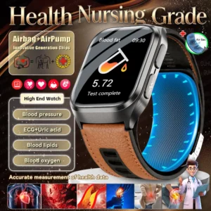 2026New Airbag ECG Health SmartWatches Blood Pressure Uric Acid Heart Body fat Bluetooth Call AI Diagnostic Bracelet Men Women ﻿